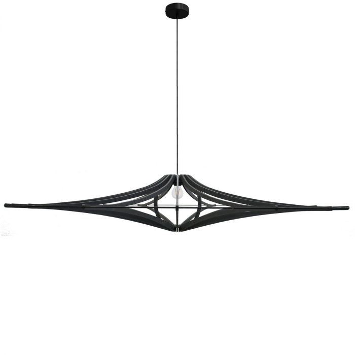 Suspension design XL Singing noire – Ø160 cm