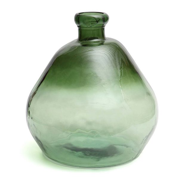 13adfb4a-c3f3-401c-9a17-fc0fd5b4d027_1200x1200_fill.jpg Vase Bolai - Vert grand vase en verre recyclé vert forme arrondie décorative