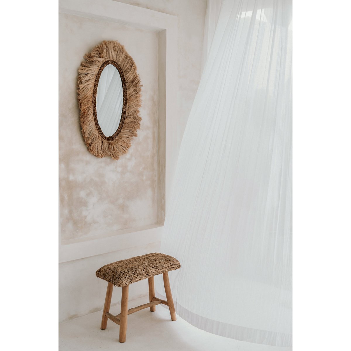 Le banc en raphia - Naturel – Image 3