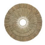 Décoration murale bohème Mengdong – Déco murale ronde en fibres naturelles