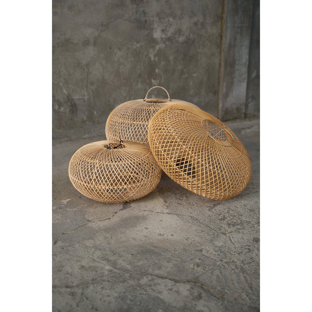 Suspension Wholely en rotin naturel – M – Image 3