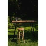 Tabouret de bar en bois de teck Kedut
