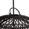 Suspension en rotin Bulle – Noir – M