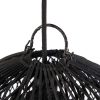 Suspension en rotin Bulle – Noir – S