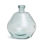Vase Bolai - Bleu vase en verre recyclé bleu forme arrondie décorative