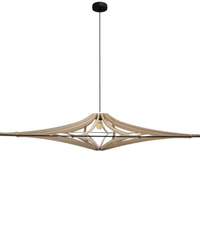 Suspension Design XL D160 cm SINGING BRUT en MDF brut suspension grand format fabrication française