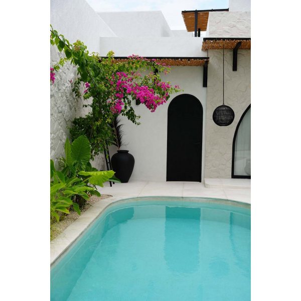 Suspension en rotin Bulle – Noir – S