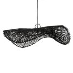 Suspension en rotin noir Le Chapeau – L