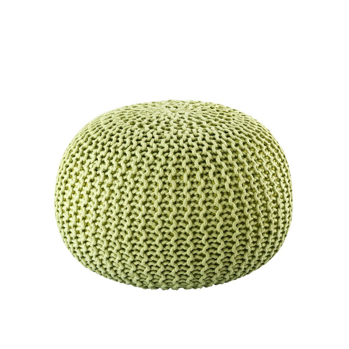 Pouf en maille tricot Ø45 cm – Intérieur & extérieur – Image 2