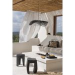 Suspension en rotin noir Le Chapeau – L