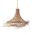 Suspension en rotin Mykonos M au design bohème en fibres naturelles