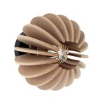 Applique boule D 20cm Wrecking - beige applique murale MDF fabrication française