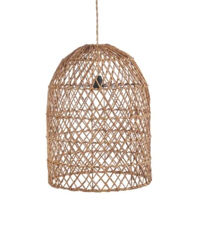 Suspension Xiomara S en feuille de bananier naturel tressé artisanal en fibres naturelles