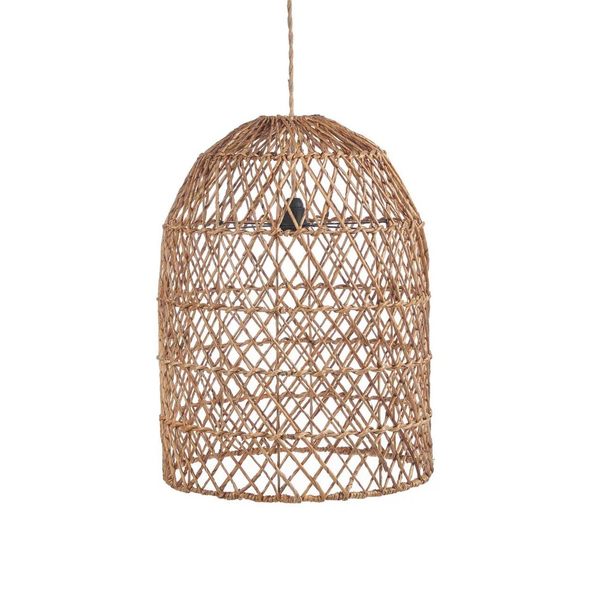 Suspension Xiomara S en feuille de bananier naturel tressé artisanal en fibres naturelles