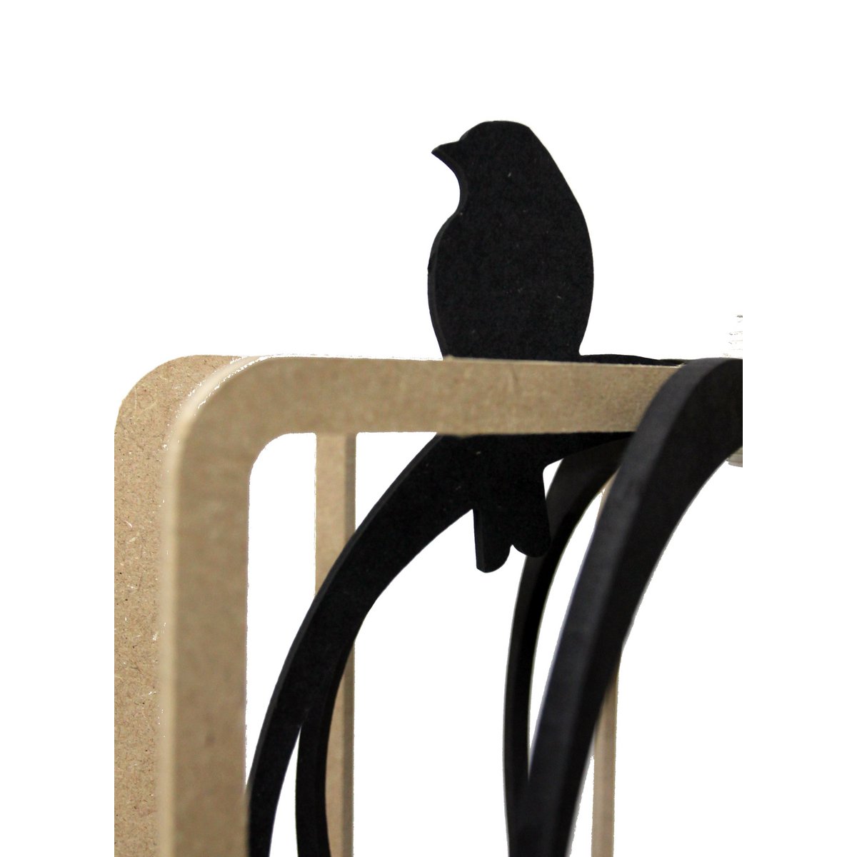 Suspension design bois Cage aux Oiseaux – Ø36 cm – Image 2