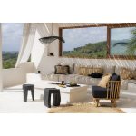 Suspension en rotin noir Le Chapeau – L