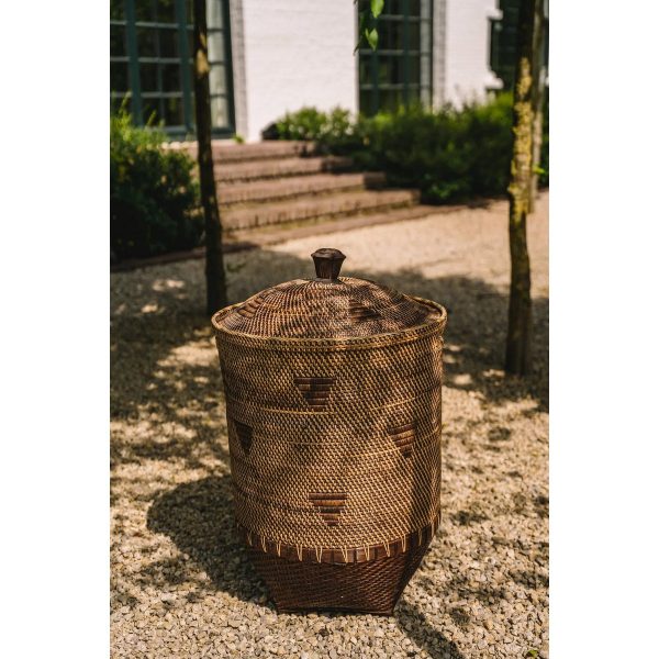 Panier à linge Colonial - Brun