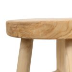 Tabouret de bar en bois de teck Kedut