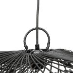 Suspension en rotin noir Le Chapeau – L