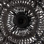 Suspension en rotin Bulle – Noir – S