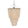 Lustre Coquille Lagon Naturel L, Lustre en coquillages naturels avec cascades décoratives