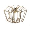 Suspension Diamond - D36cm luminaire bois design géométrique structure ajourée lumière douce intérieure
