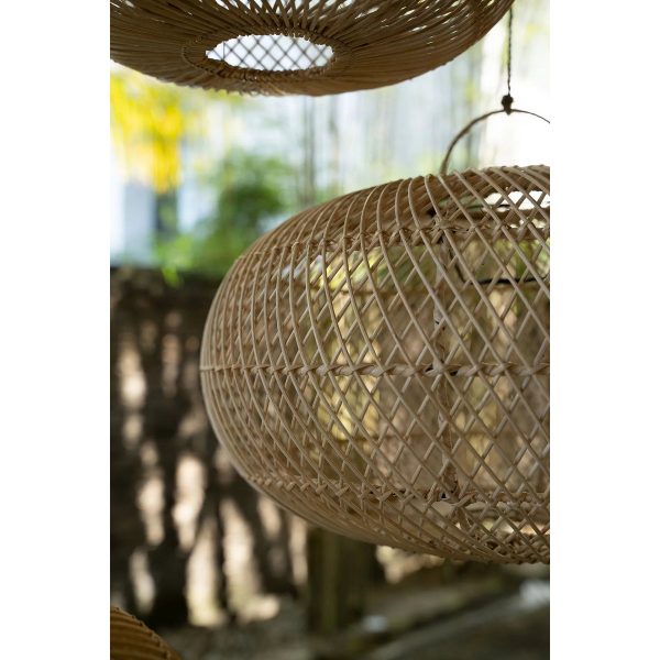 Suspension Wholely en rotin naturel – S