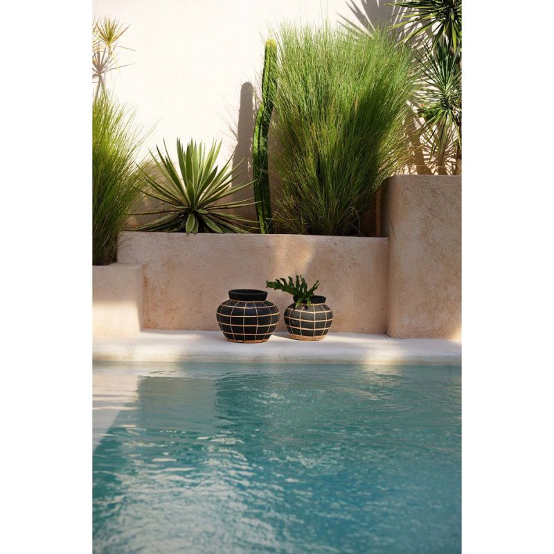 Vase Le Ventre – Noir Naturel – L