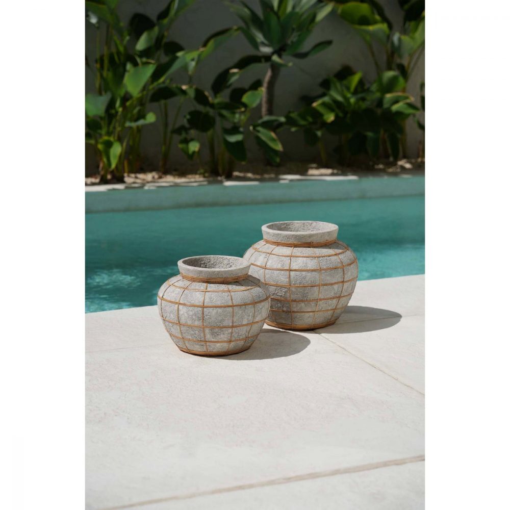 Vase Le Ventre – Béton Naturel – L