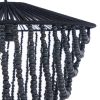 Le Lustre en Perles de Bois - Noir - L