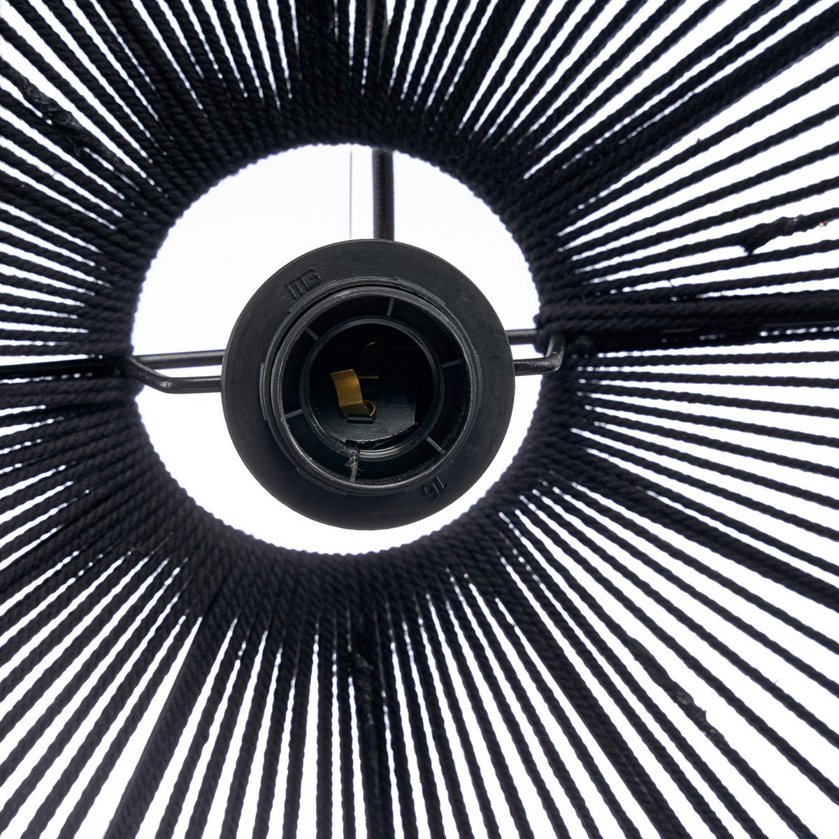 Le Lustre en Perles de Bois - Noir - L – Image 7