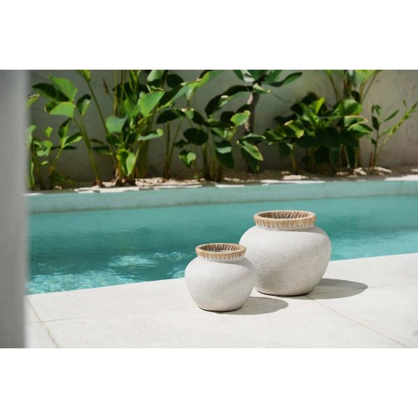 Le Vase Styly - Béton Naturel - L