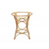 Table ronde en rotin GINGKO plateau verre