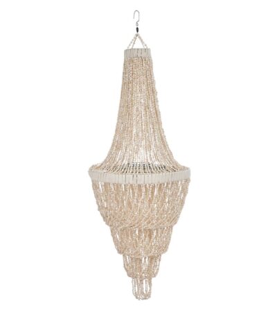 Lustre en coquillage Ocean Tower - L cascade de coquillages style bord de mer