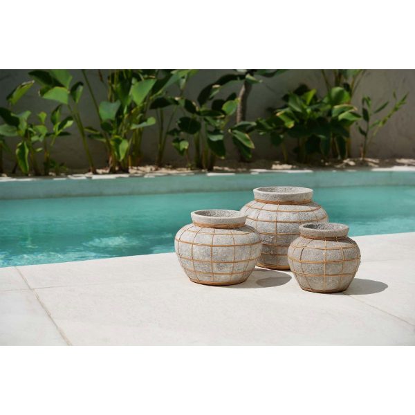 Vase Le Ventre - Béton Naturel - L