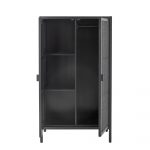 Armoire en bois et rotin noir - Marikka