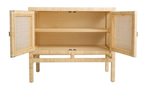 Buffet 2 portes en rotin et cannage SAIGON