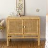 Buffet 2 portes en rotin et cannage SAIGON