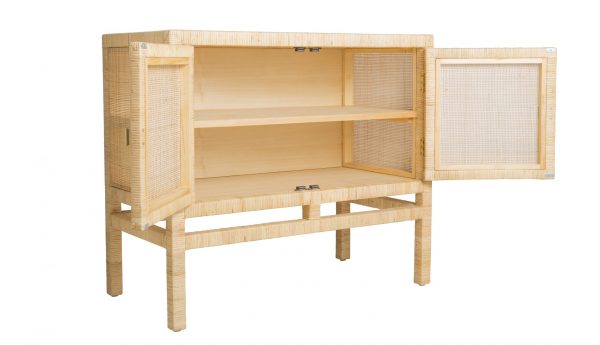 Buffet 2 portes en rotin et cannage SAIGON