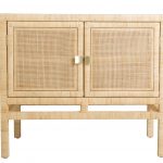 Buffet 2 portes en rotin et cannage SAIGON