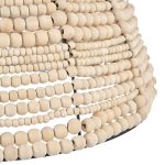 Suspension dôme en perles de bois – Naturel