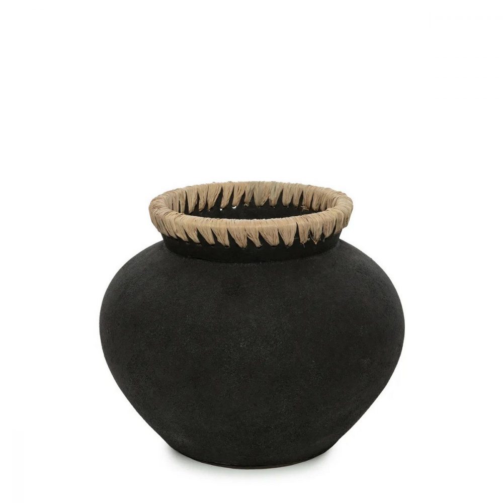 Le Vase Styly – Noir Naturel – M