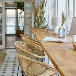 Chaise de bar en rotin Yonne