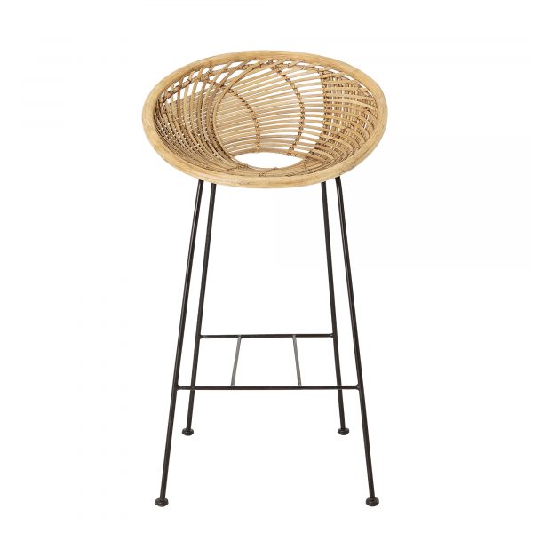 Chaise de bar en rotin Yonne