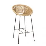 Chaise de bar en rotin Yonne