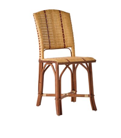 Chaise en rotin Bagatelle au style vintage, idéale pour une salle à manger chaleureuse et élégante