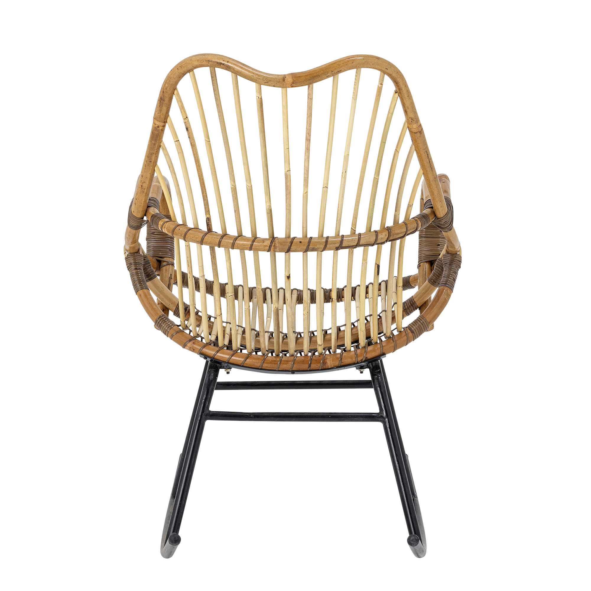 Chaise à bascule en rotin Reine – Image 5