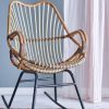 Chaise à bascule en rotin Reine