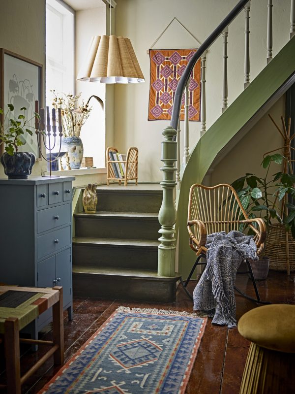 Chaise à bascule en rotin Reine