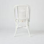 Chaise en rotin laqué blanc PRIMAVERA